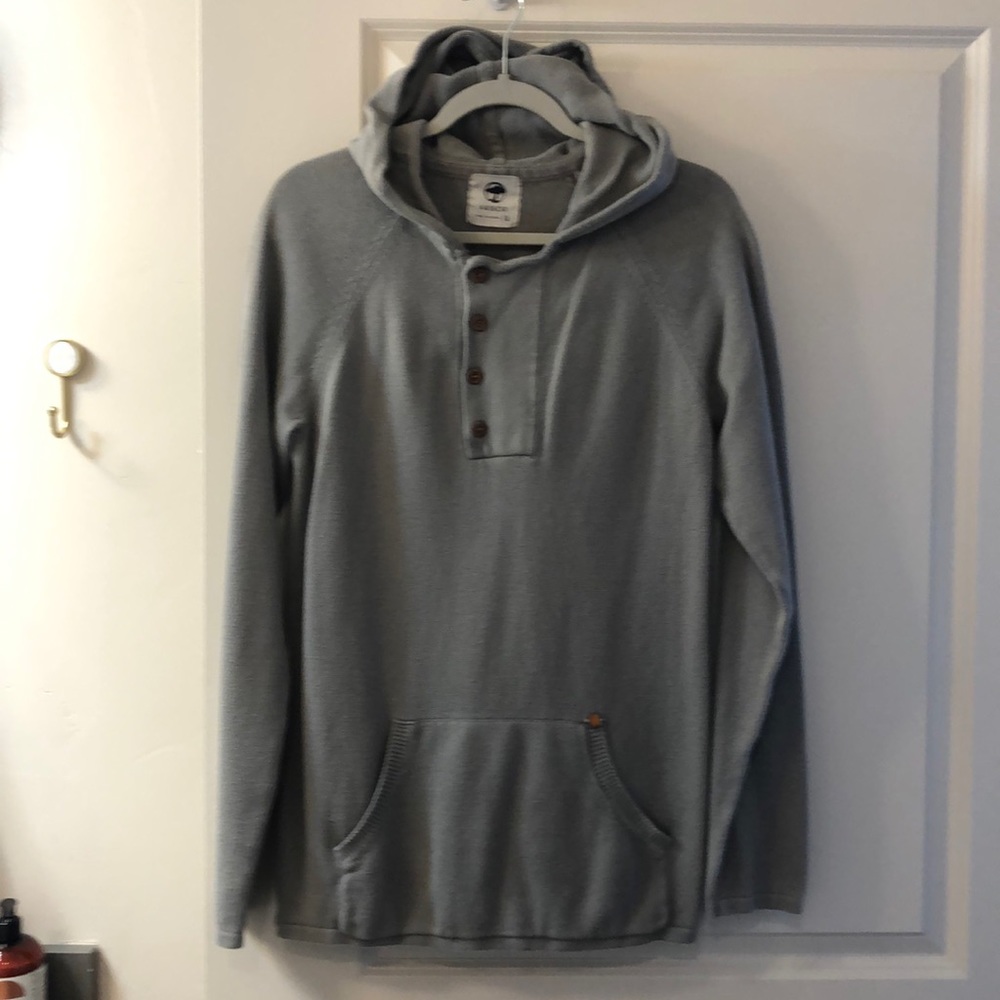 Arbor Collective Button Hooded Sweatshirt